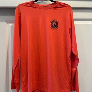 Cisco Brewery, Neon Red/Pink/Salmon Long Sleeve, Size Medium